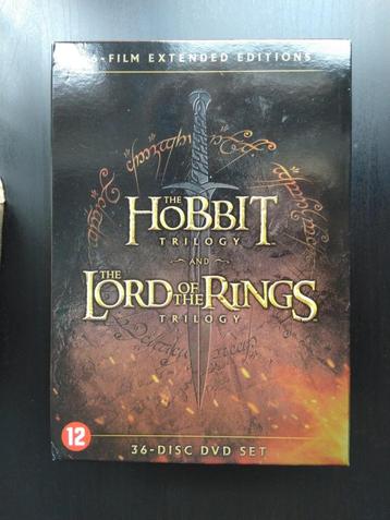 Hobbit & Lord of The Rings trilogie DVD-set (extended)