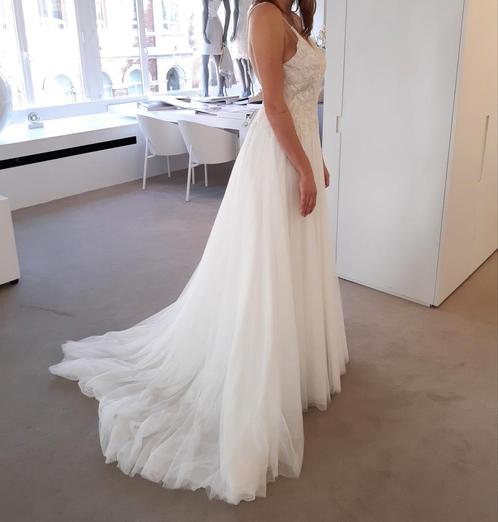 Trouwjurk Pronovias Volantia - Nieuw, Kleding | Dames, Trouwkleding en Trouwaccessoires, Nieuw, Trouwjurk, Wit, Ophalen of Verzenden