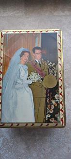 Blikken doos van "Koning Boudewijn en koningin Fabiola, Verzamelen, Ophalen, Gebruikt
