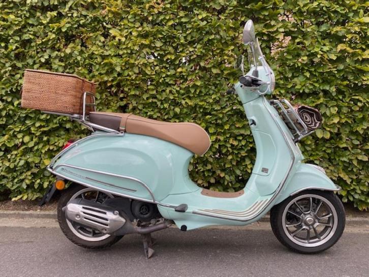 Vespa Primavera 50 Pic Nic Verde Relax, Fietsen en Brommers, Scooters | Vespa, Gebruikt, Overige modellen, Klasse B (45 km/u)