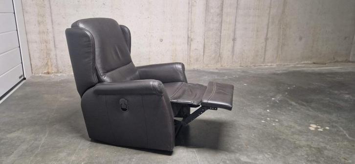 Kwalitatieve lederen Relax zetel TOPINTERIEUR, Huis en Inrichting, Zetels | Zetels, Gebruikt, Eenpersoons, Leer, Ophalen