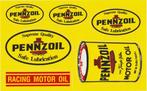 Pennzoil Racing Motor Oil stickervel, Verzenden, Nieuw