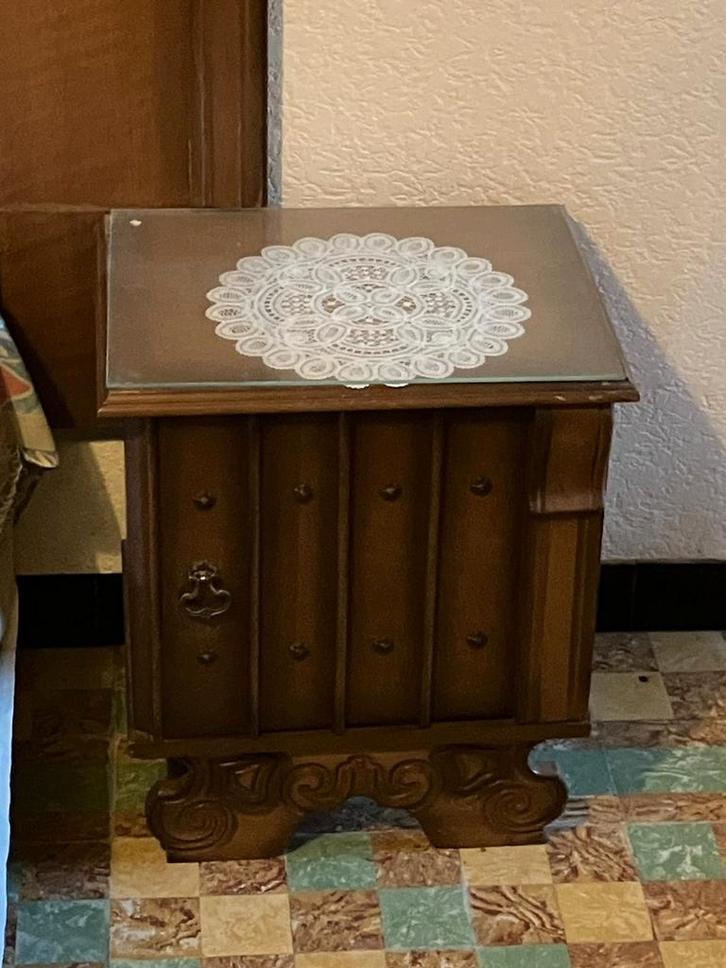 Nachtkastje (2 stuks) - bijzetmeubel, Maison & Meubles, Chambre à coucher | Tables de chevet, Enlèvement