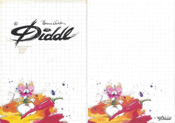 Diddl A6 voorkant kaft + 1 blad # 2, Collections, Diddl, Comme neuf, Papier, Carte ou Papeterie, Diddl, Enlèvement ou Envoi