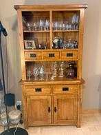 Massief eiken buffetkast 2deurs uit Engeland, Huis en Inrichting, Kasten | Buffetkasten, Ophalen, Zo goed als nieuw