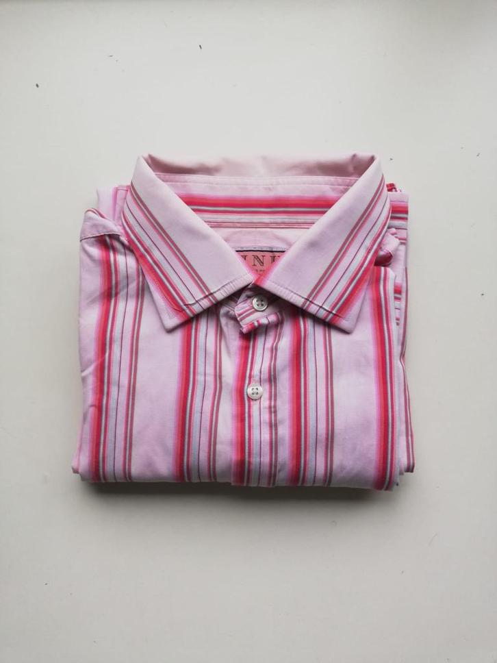 Thomas roze Engels shirt, Kleding | Heren, Overhemden, Zo goed als nieuw, Halswijdte 41/42 (L), Roze, Ophalen of Verzenden
