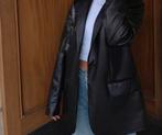 Pull & bear leer zwarte blazer, Enlèvement, Neuf, Taille 38/40 (M), Noir