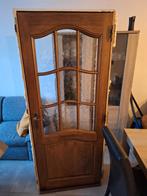 Binnendeur met glas, Ophalen, Gebruikt, 80 tot 100 cm, Binnendeur