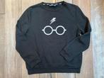 Harry Potter zwart sweatshirt maat M met witte brilpatronen