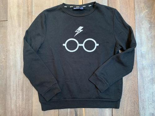 Harry Potter zwart sweatshirt maat M met witte brilpatronen, Verzamelen, Harry Potter, Gebruikt, Overige typen, Verzenden