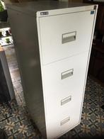 Armoire casier métallique - 4 tiroirs - Dim:H132 - L47 - P62, Comme neuf