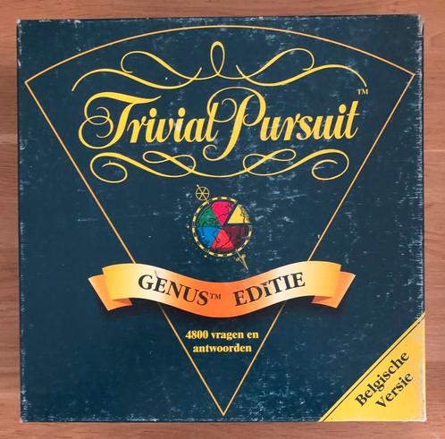 Trivial Pursuit Genus TM Editie Belgische versie bordspel, Hobby en Vrije tijd, Gezelschapsspellen | Bordspellen, Gebruikt, Ophalen of Verzenden