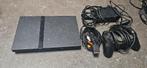 PS2 slim zwart, Games en Spelcomputers, Ophalen of Verzenden, Gebruikt