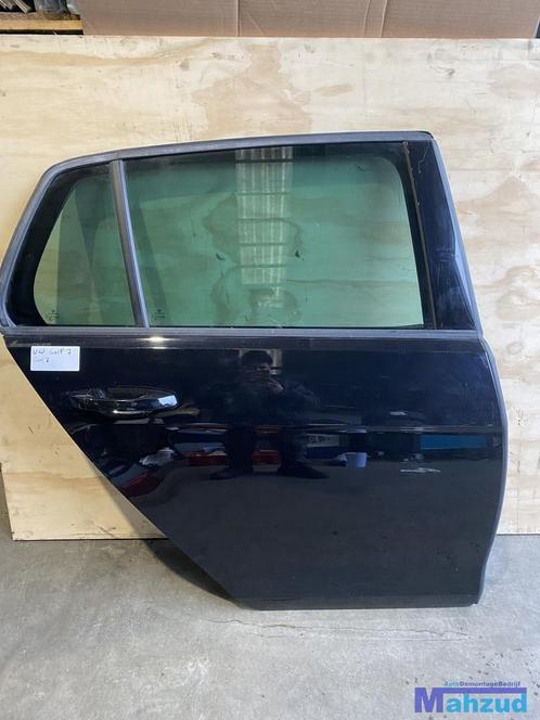 VW GOLF 7 7.5 Zwart Rechts achter deur portier 2012-2021, Auto-onderdelen, Carrosserie, Deur, Volkswagen, Achter, Rechts, Gebruikt