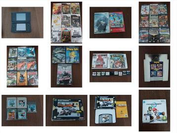 Nintendo bundel DS console + Wii / GameCube / DS(3DS) enz..., Enlèvement ou Envoi, Comme neuf, Noir, Avec jeux