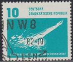 1962 - RDA - E.K. Natation Leipzig : Dos crawlé [Michel 908], RDA, Affranchi, Envoi