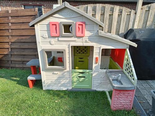 Smoby Neo Friends House 2021 Speelhuis + Keuken, Kinderen en Baby's, Speelgoed | Buiten | Speelhuisjes, Gebruikt, Ophalen