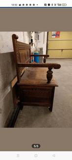 Houten bank van volle eik., Ophalen