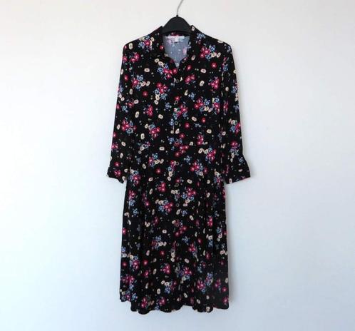 Jurk Esprit, zwart met bloemen - maat D 38 / F 40, Vêtements | Femmes, Robes, Comme neuf, Taille 38/40 (M), Noir, Enlèvement ou Envoi