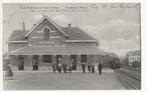 moerbeke postkaart station stoomtrein, Verzamelen, Postkaarten | België, Ophalen of Verzenden, Voor 1920, Gelopen, Oost-Vlaanderen