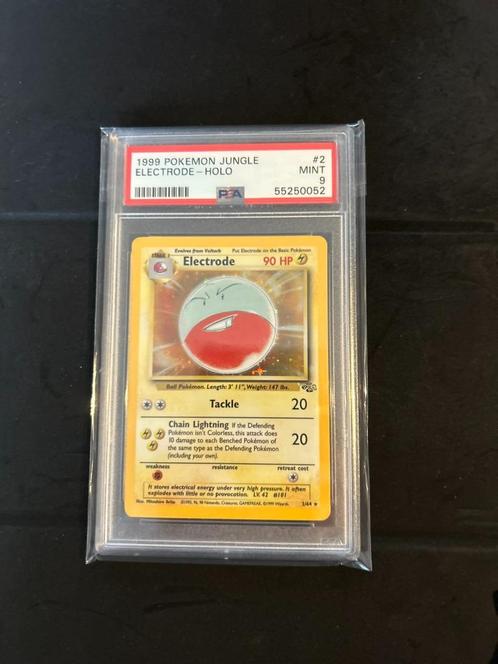 2/64 electrode psa 9 € 90,00 holo, Hobby en Vrije tijd, Verzamelkaartspellen | Pokémon, Losse kaart, Ophalen of Verzenden
