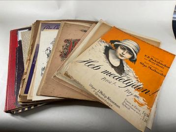 Piano boeken, bladmuziek begin 1900 beschikbaar voor biedingen