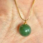 Pendentif en néphrite naturelle non traitée avec chaîne, Enlèvement ou Envoi, Comme neuf