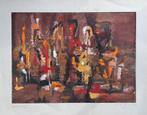 Abstract modern kunstwerk uit 1974 - gesigneerd, Enlèvement ou Envoi