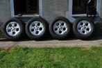 Vier velgen met goede banden jeep wrangler jk 255/70/18, Auto-onderdelen, Ophalen, 18 inch, Gebruikt, 255 mm