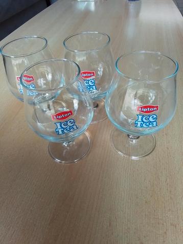 glazen Ice Tea, Verzamelen, Glas en Drinkglazen, Ophalen of Verzenden, Gebruikt