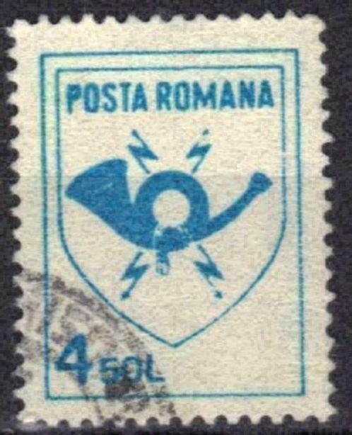 Roemenie 1991 - Yvert 3933 - Embleem van de Post (ST), Postzegels en Munten, Postzegels | Europa | Overig, Gestempeld, Overige landen