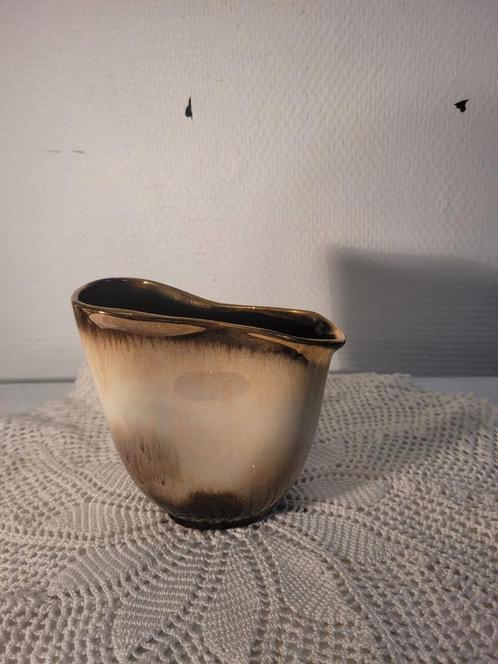Vase ceramique  Carstens Tönnieshof 1955 brun et or, glaçure, Antiquités & Art, Antiquités | Céramique & Poterie, Enlèvement ou Envoi