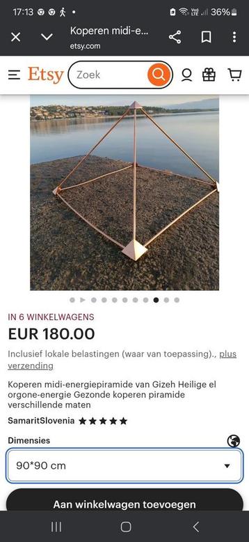 Piramide, nieuw, 90 cm. beschikbaar voor biedingen