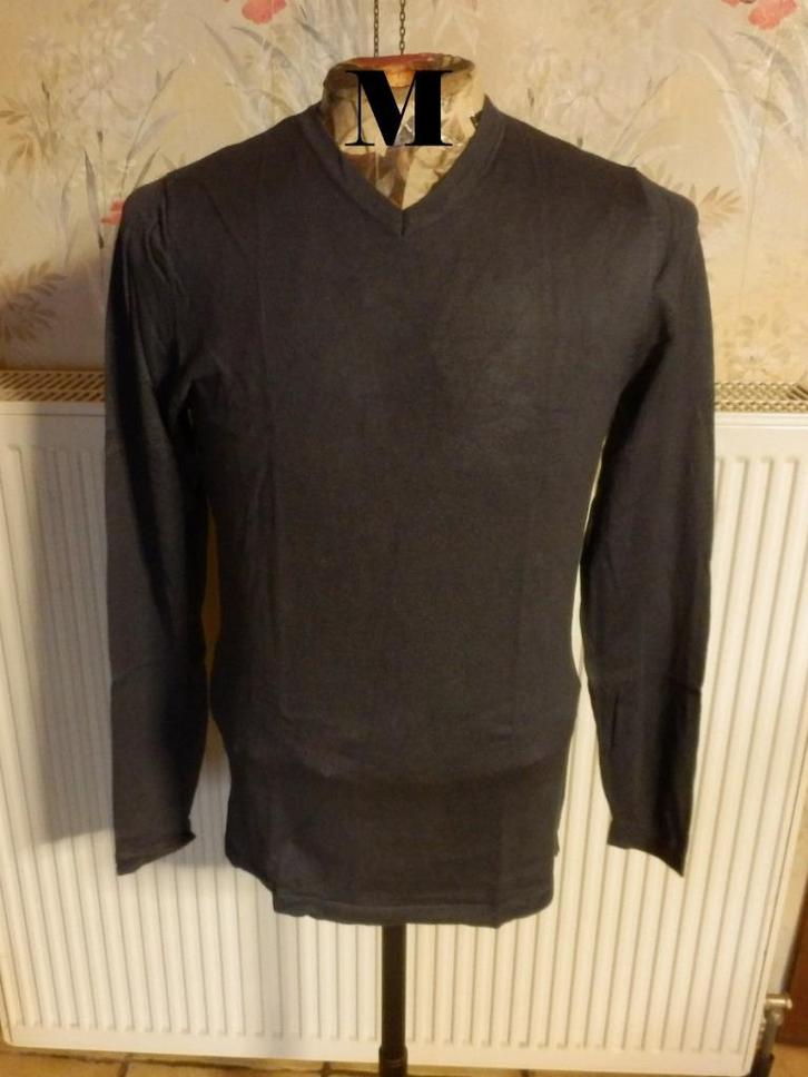 (14) -pull homme t.M gris - zara man --, Kleding | Heren, Truien en Vesten, Zo goed als nieuw, Maat 48/50 (M), Grijs, Ophalen of Verzenden