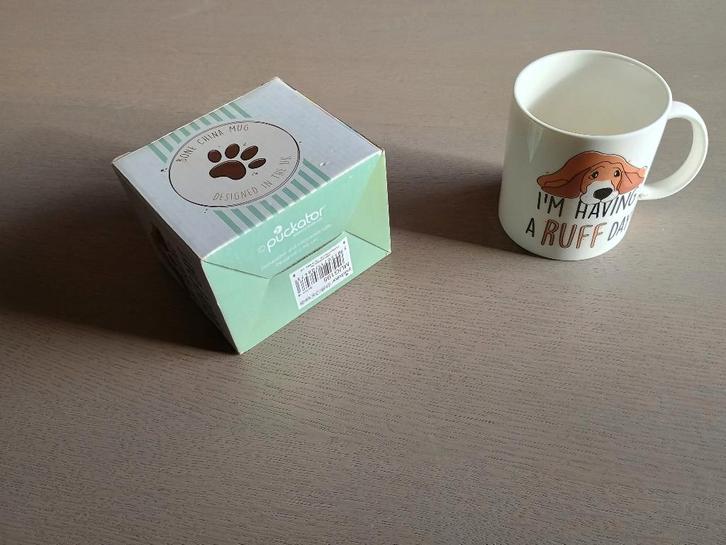 Mok Pukator ‘I'm having a ruff day’, Maison & Meubles, Cuisine | Vaisselle, Enlèvement ou Envoi