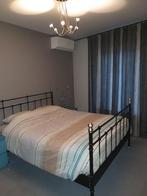Bed 1m60, Huis en Inrichting, Slaapkamer | Bedden, Ophalen, Tweepersoons, Zo goed als nieuw, Metaal