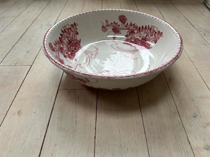 Bassine de toilette ancienne BFK Boch - Décor "Mars" - 36cm, Antiquités & Art, Antiquités | Plateaux, Enlèvement