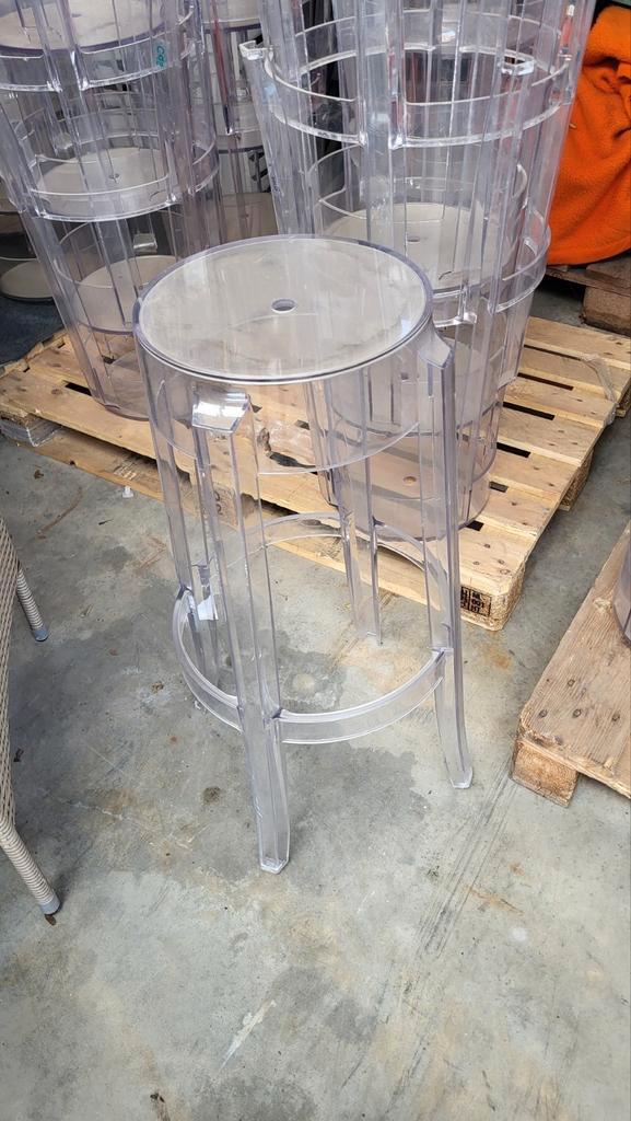 60xKartell Charles Ghost design barkruk terras tuin bar lot, Huis en Inrichting, Barkrukken, Zo goed als nieuw, Ophalen of Verzenden