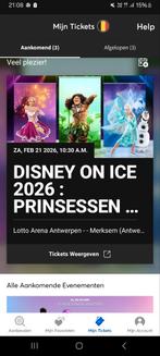 3 tickets Disney on ice, Tickets en Kaartjes