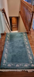 Mooi groen vloerkleed (loper - trap), Ophalen, Klassiek, Zo goed als nieuw, Minder dan 10 m²