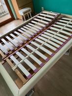 Gratis Bed 1m40 breed, Huis en Inrichting, Slaapkamer | Bedden, Ophalen, Beige, Tweepersoons, 140 cm