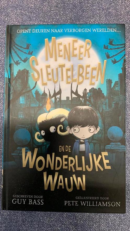 Guy Bass - Meneer Sleutelbeen en de wonderlijke Wauw, Boeken, Kinderboeken | Jeugd | onder 10 jaar, Zo goed als nieuw, Ophalen