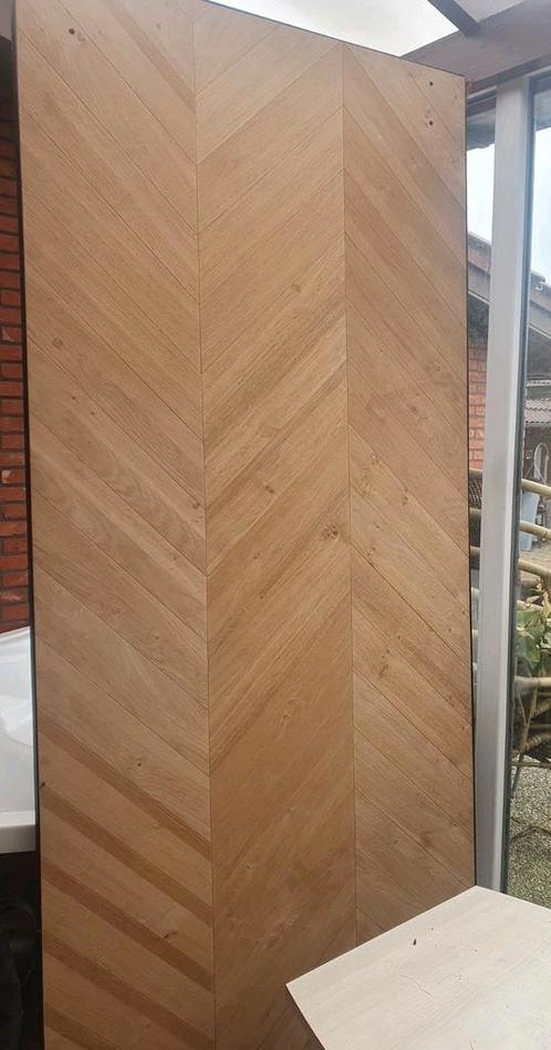 Schuifdeur Visgraat / Hongaarse Punt, Doe-het-zelf en Bouw, Deuren en Vliegenramen, Nieuw, Hout, Schuifdeur, Ophalen of Verzenden