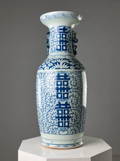 Blauw witte porceleinen vaas, Antiek en Kunst, Antiek | Vazen, Ophalen of Verzenden