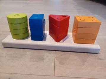 Houten insteekspel Cubika