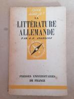 Que sais-je? La Littérature Allemande par J-F Angelloz, Utilisé, Enlèvement ou Envoi