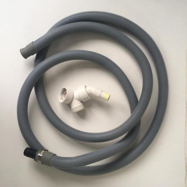 Flexibele buis en een connector, Bricolage & Construction, Tuyaux & Évacuations, Comme neuf, PVC, 2 à 4 mètres, Enlèvement ou Envoi