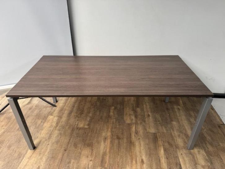 Q-line vergadertafel 180 x 90 antraciet eiken, Huis en Inrichting, Tafelkleden, Ophalen of Verzenden
