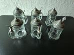 6 vintage bierpotten BMF "Seidel für Sammler", Ophalen, Zo goed als nieuw, Overige materialen, Minder dan 25 cm