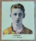 1930s (pre panini) 27. Louis Verbiest F.C. Malinois KVM, Enlèvement ou Envoi, Utilisé, Affiche, Image ou Autocollant